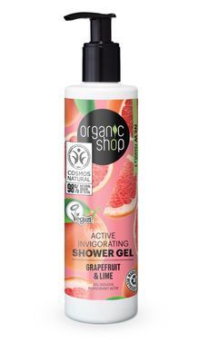ORGANIC SHOP Гель для душу Підбадьорливий "ГРЕЙПФРУТ і ЛАЙМ" 280мл