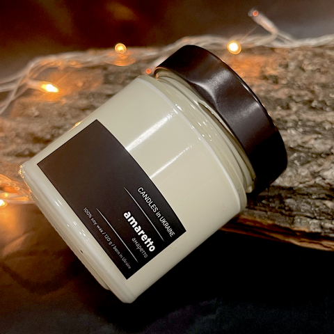 CANDLES IN UA Аромаcвічка АМАРЕТТО 120г
