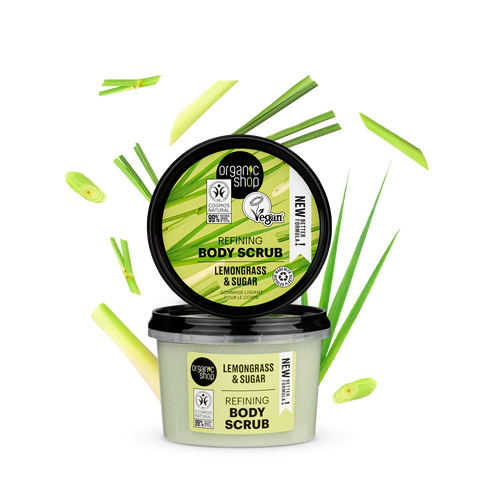 ORGANIC SHOP Скраб для тіла "ЛЕМОНГРАС і ЦУКОР" 250мл