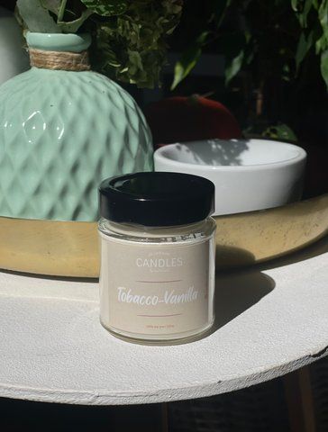 CANDLES IN UA Аромаcвічка ТЮТЮН-Ваніль 120г