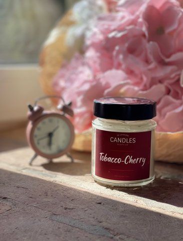CANDLES IN UA Аромаcвічка ТЮТЮН-ВИШНЯ 120г