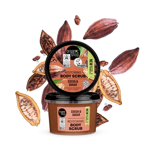 ORGANIC SHOP Скраб для тіла "МАСЛО КАКАО І ЦУКОР" 250мл