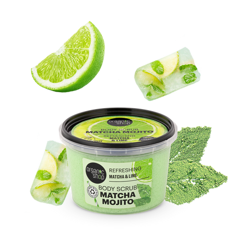 ORGANIC SHOP Скраб для тіла Освіжаючий "MATCHA MOJITO" 250мл