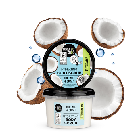ORGANIC SHOP Скраб для тіла Зволожуючий Кокос 250мл